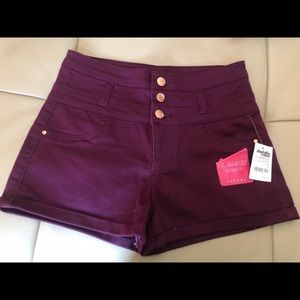 Charlotte Russe high waisted maroon shorts!